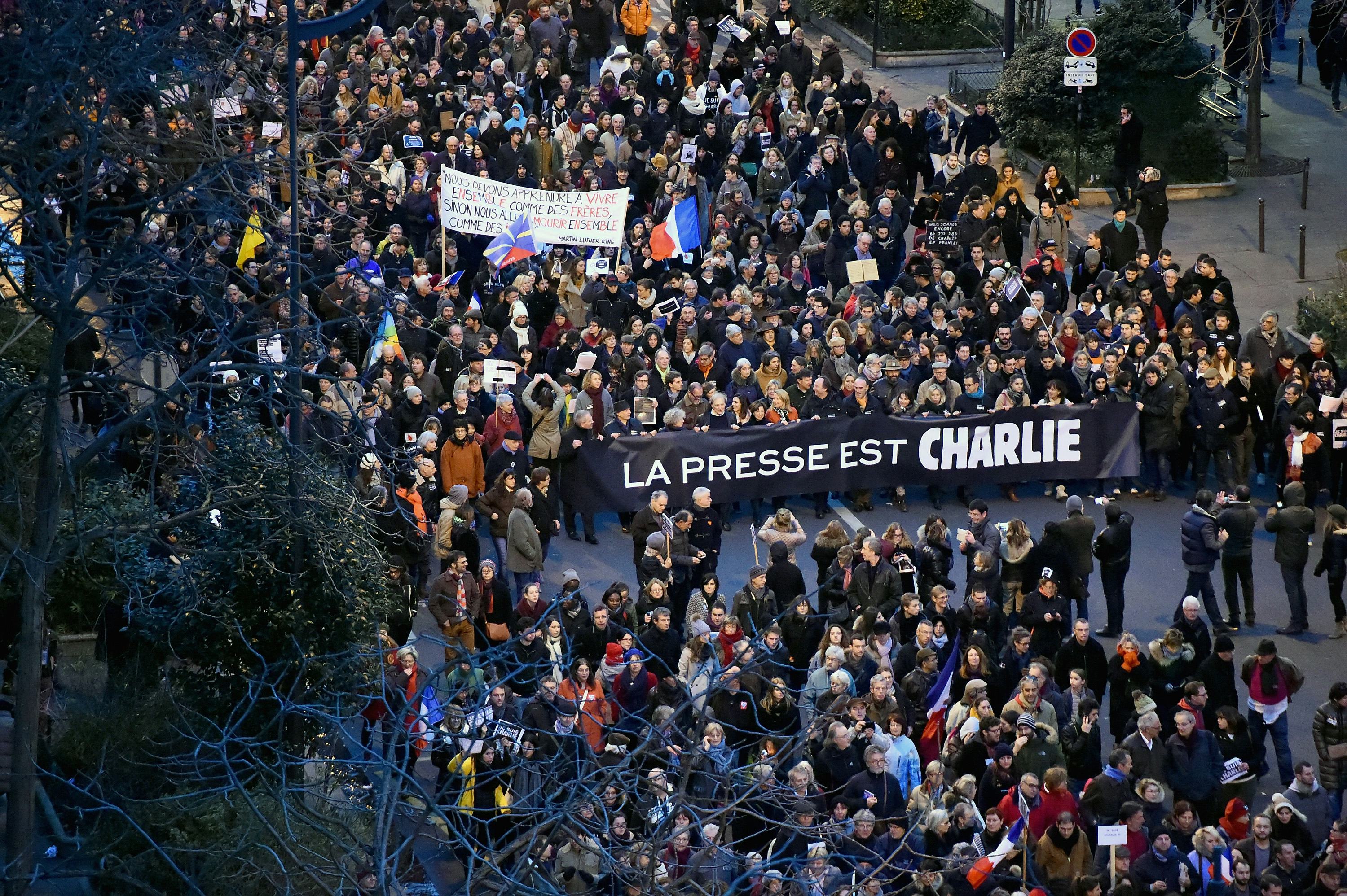 19 Photos of the Massive Marches Happening in Paris Right Now