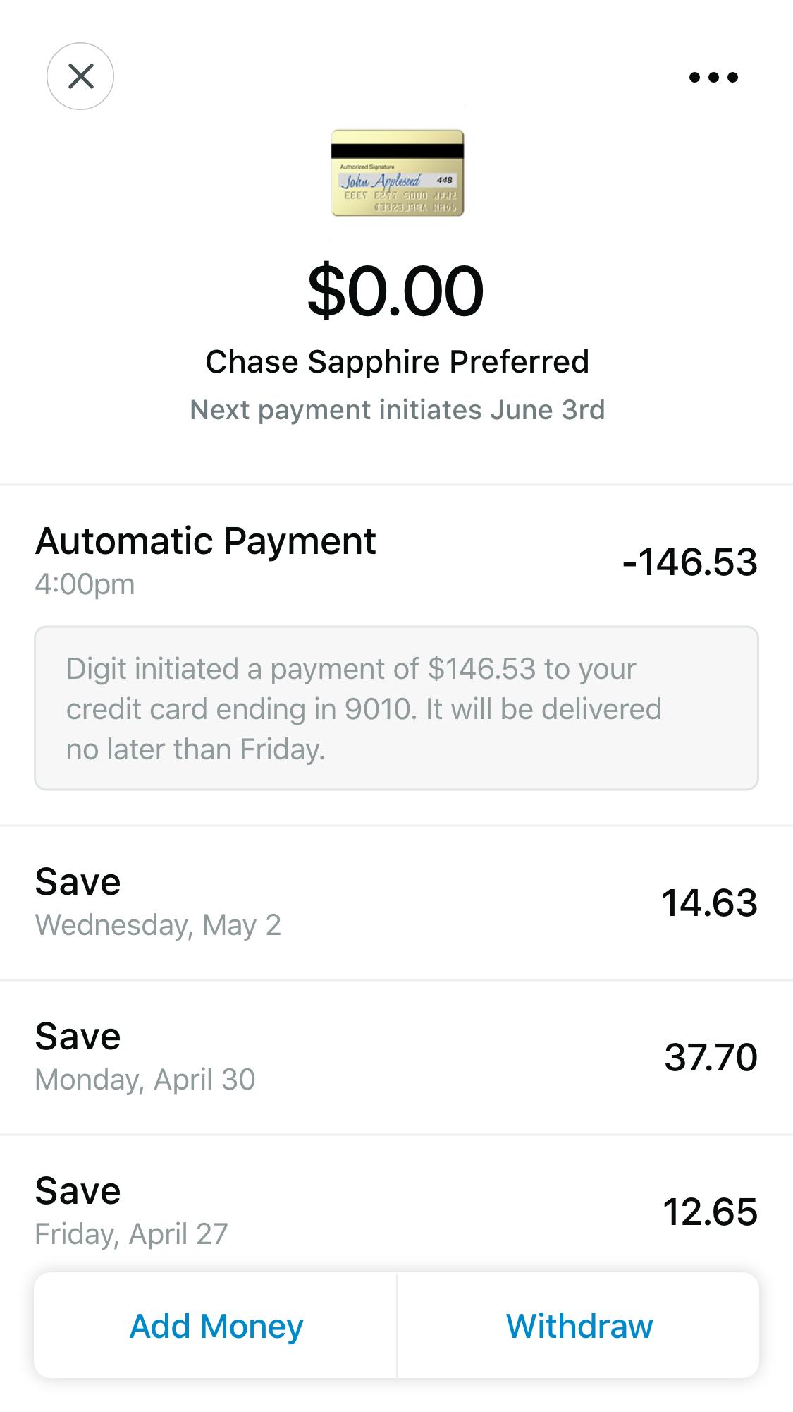 digit's new feature can help you pay off your credit card