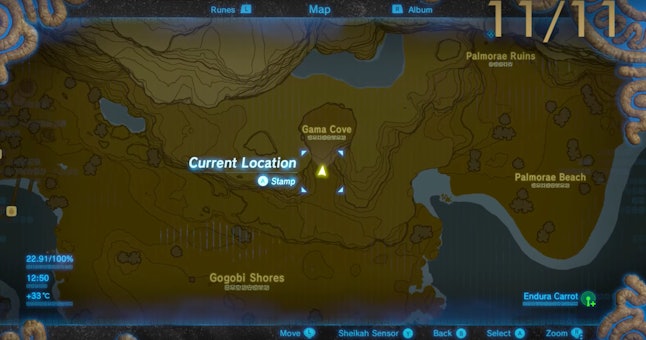 'Zelda Breath of the Wild' Stone Talus locations map How