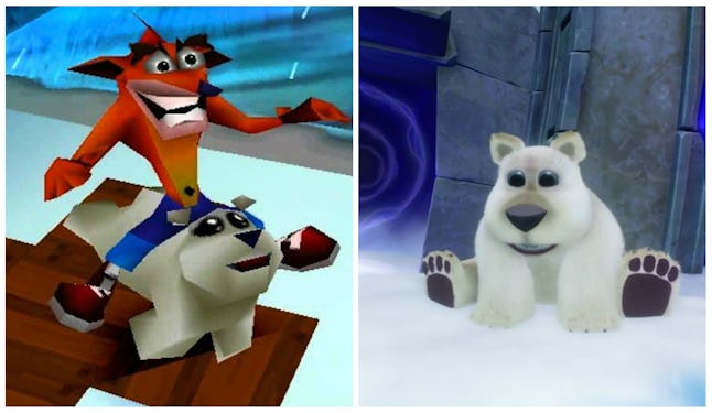 crash bandicoot polar bear plush