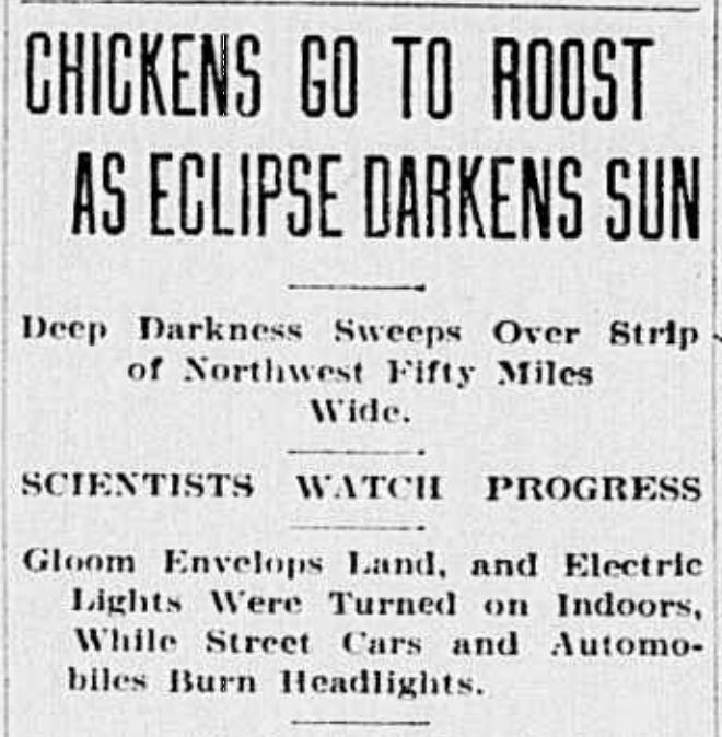 Here’s how newspapers around the country covered the 1918 solar eclipse