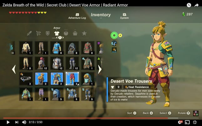 'Zelda: Breath of the Wild' Heat Resistance Armor: Location and guide ...