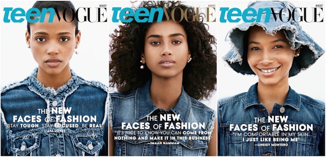 Teen Vogue Put 3 Very Special Models on a Cover — and Other Magazines ...