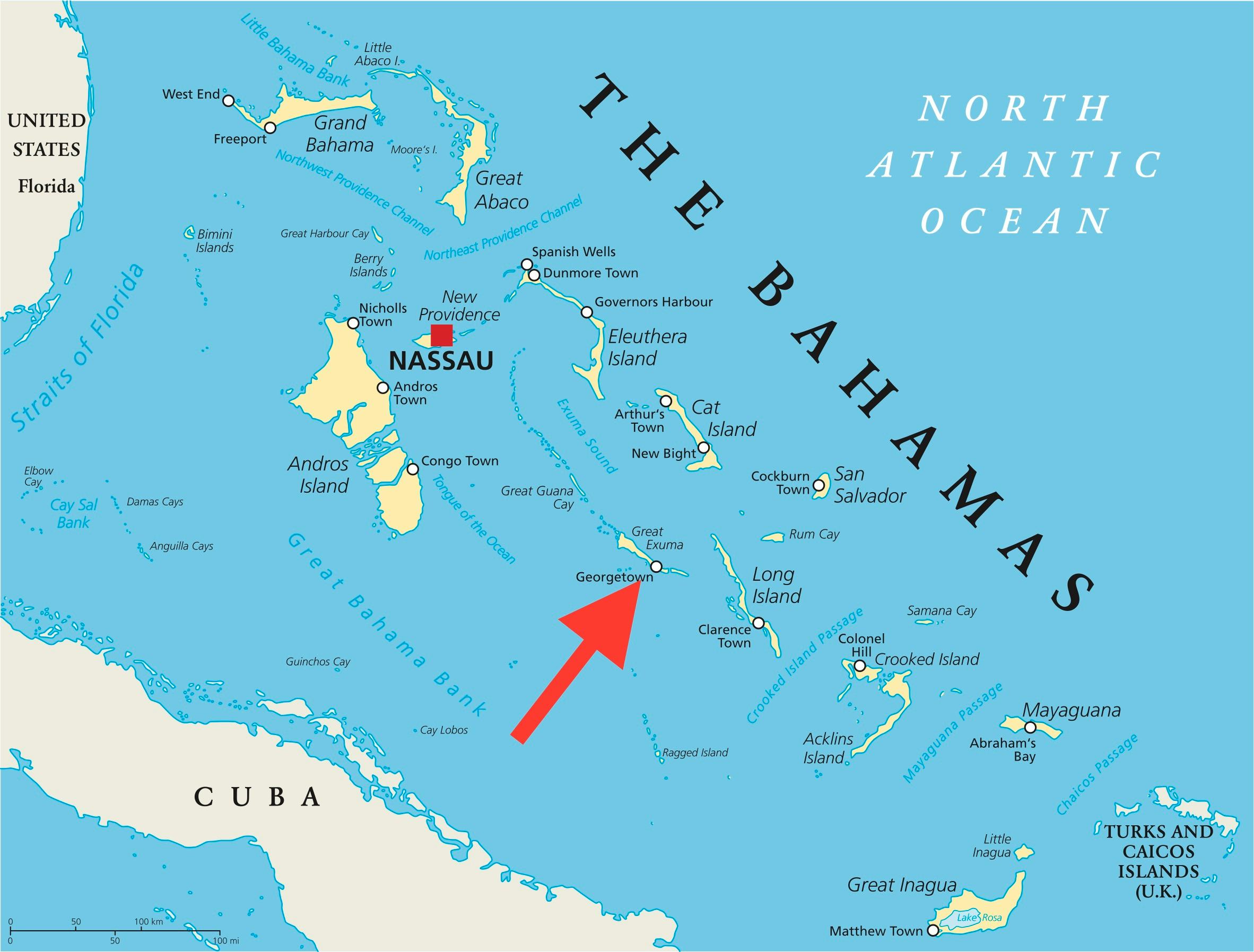 Map Of The Bahamas Bahamas Exuma - Bank2home.com