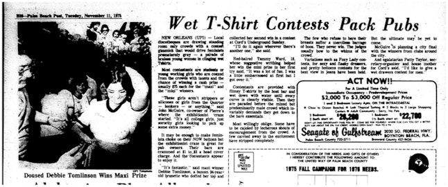 The Short, Sexist History of the Wet T-Shirt Contest, a ...