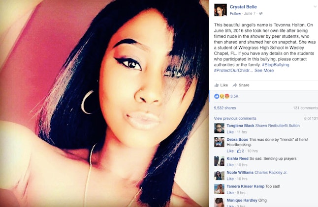 A Teenage Girl Took Her Own Life After An Nsfw Video Of Her Was