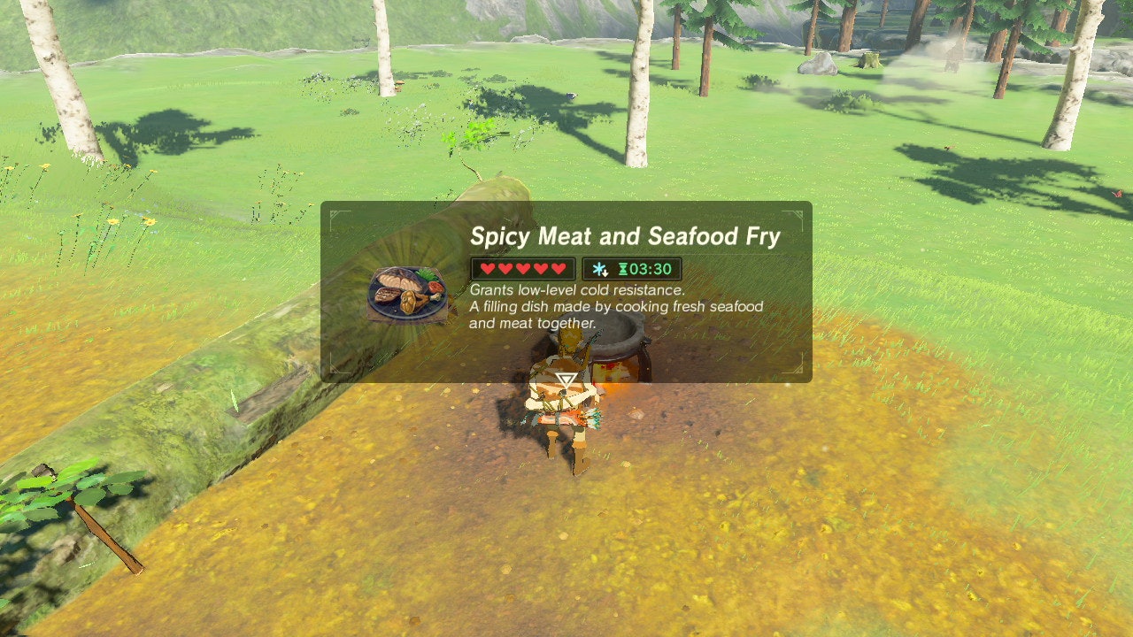 in the legend of zelda botw how do you make food with monster extract