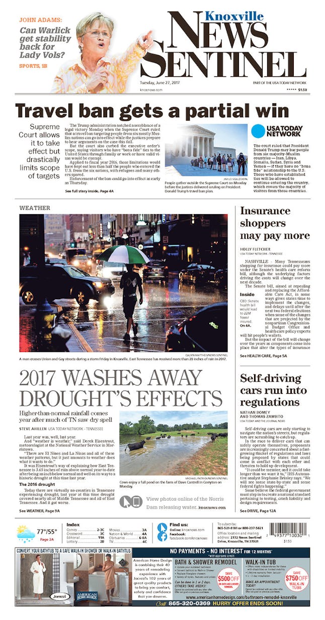 These are the front pages undecided GOP senators woke up to this morning