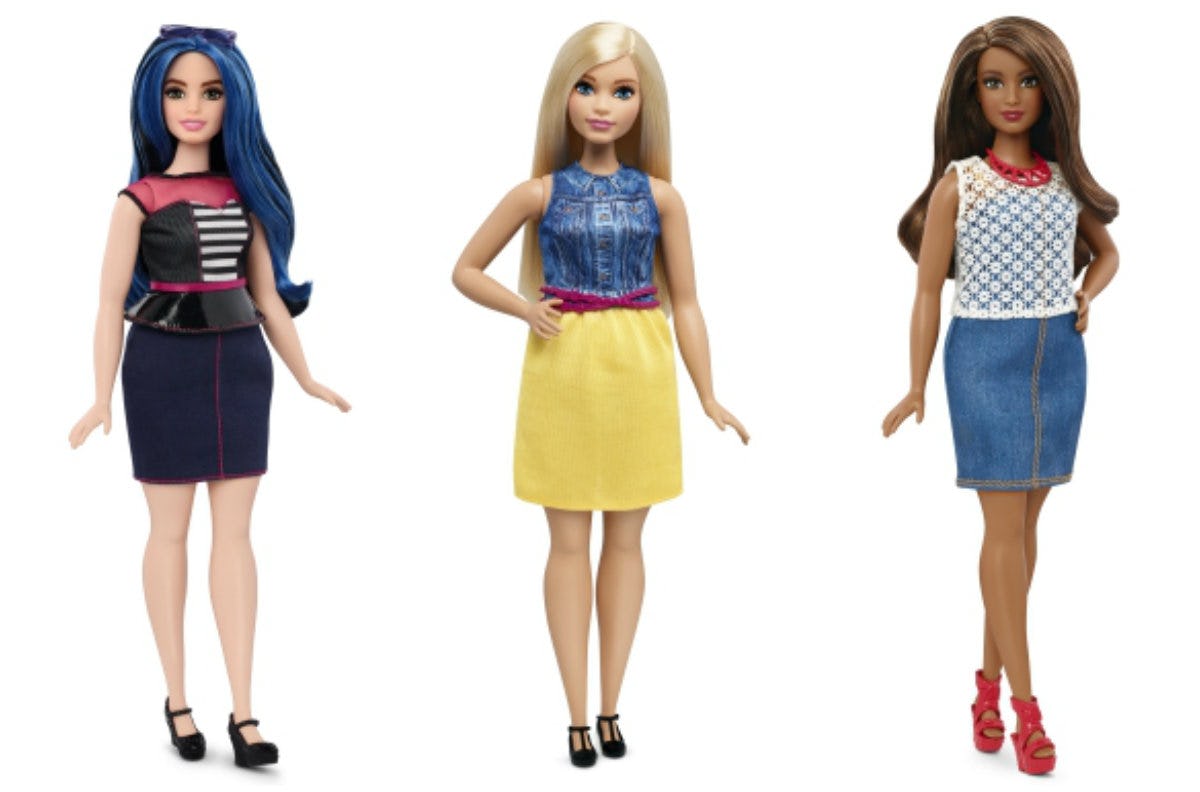 body positive barbie dolls