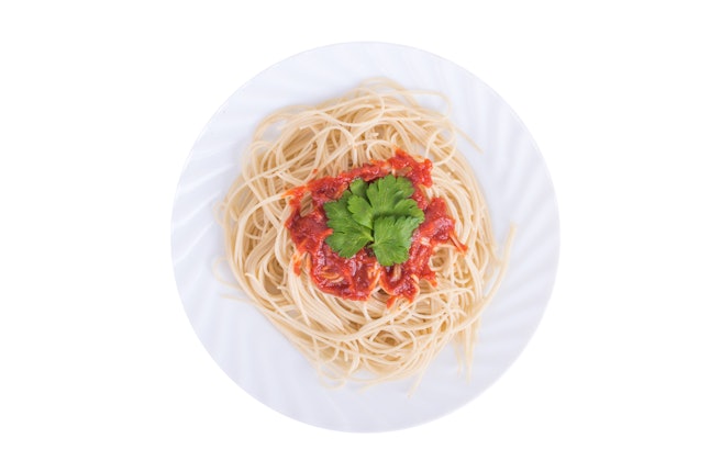 Spaghetti with sauce