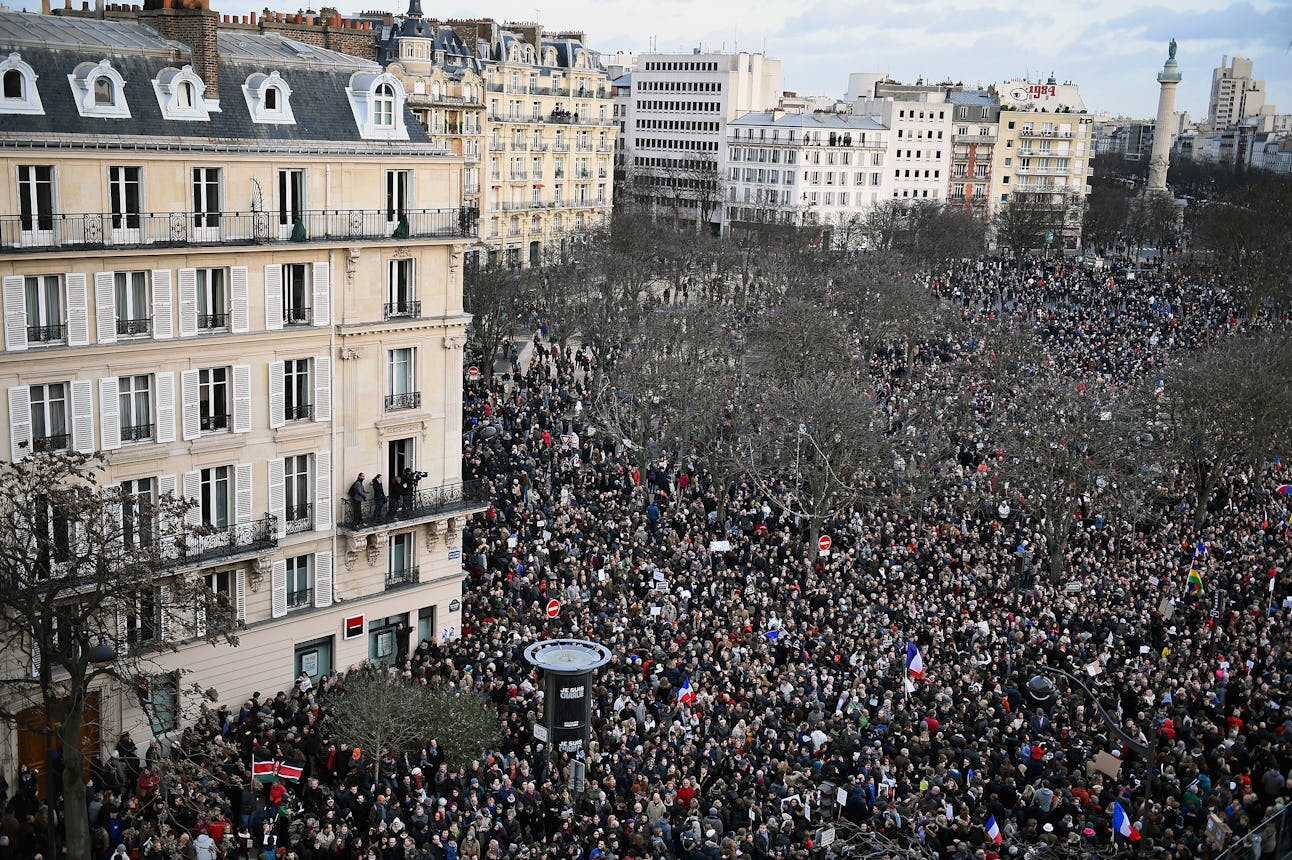 19 Photos of the Massive Marches Happening in Paris Right Now