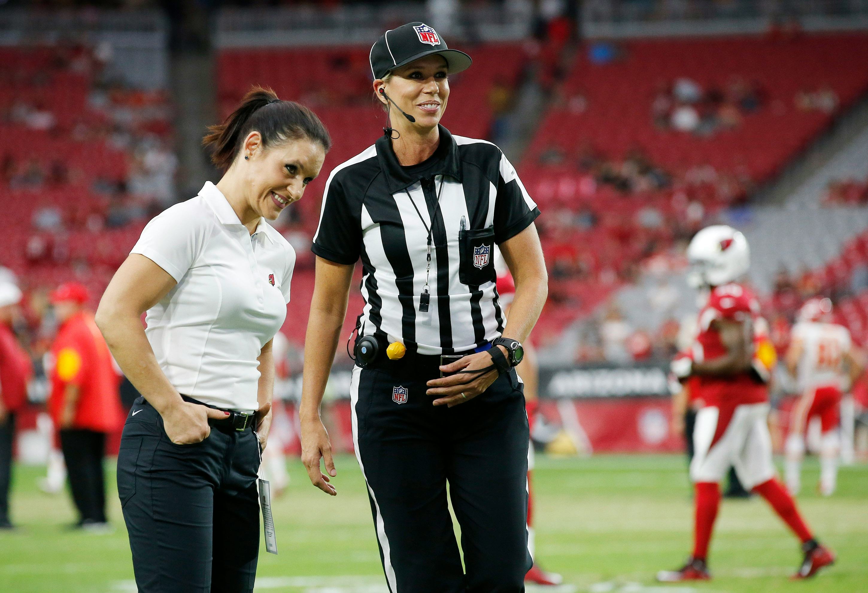 See the Historic Moment When the NFL's First Female Coach Met the NFL's