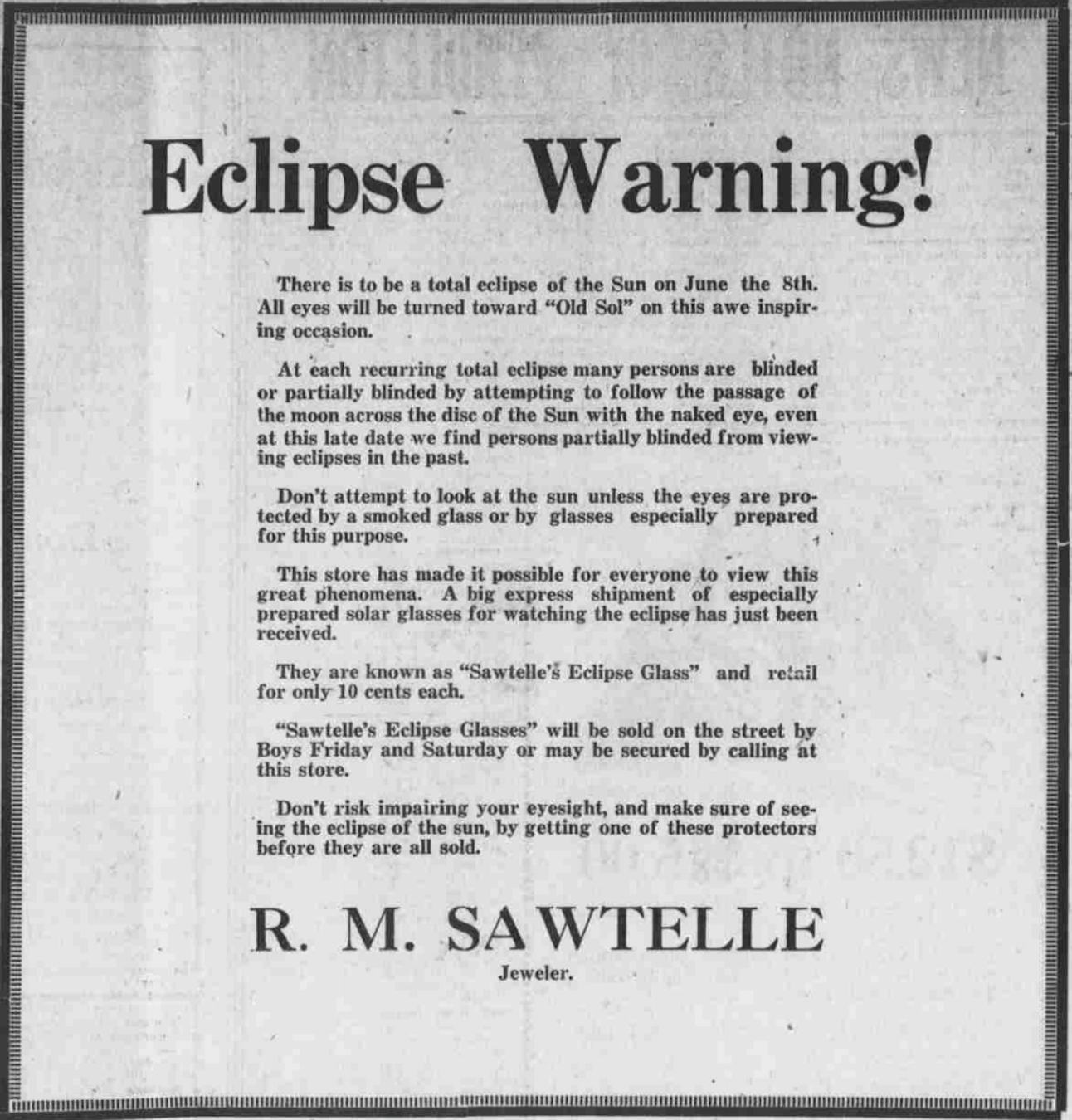 Here’s how newspapers around the country covered the 1918 solar eclipse