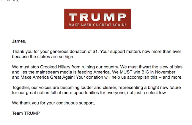 Donald Trump S Campaign Website Won T Let Some Cancel Recurring Donations