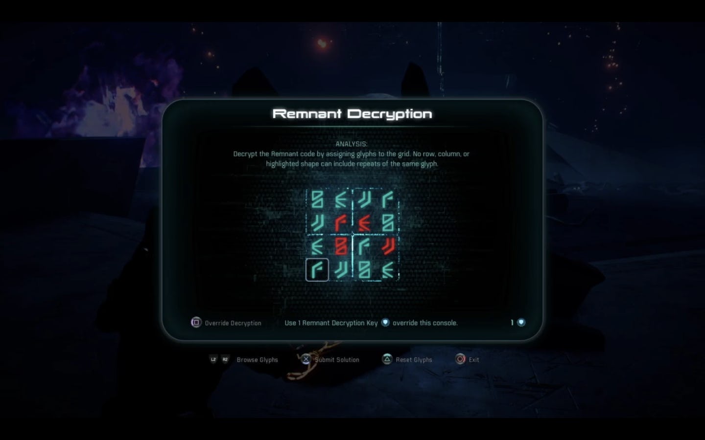 'Mass Effect Andromeda' "Remnant Tiller" How to solve the puzzle at