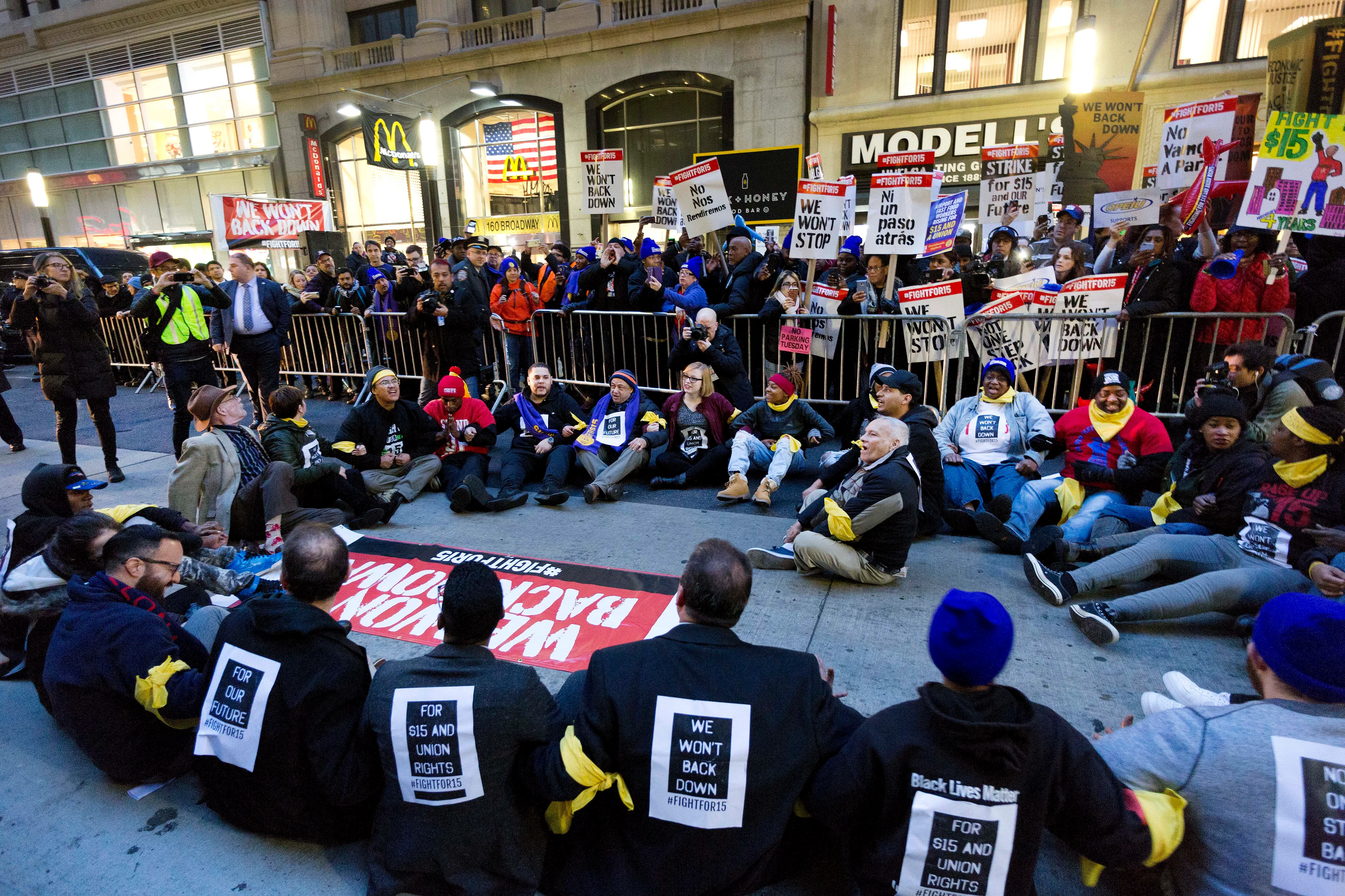 15 Photos From The Fight For 15 Minimum Wage Strikes Happening Across