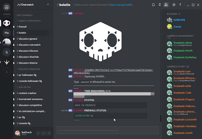 Deleted Overwatch Discord Chats Seem To Reveal Blizzard S Second Failed Sombra Arg Deleted Overwatch Discord Chats Seem To Reveal Blizzard S Second Failed Sombra Arg