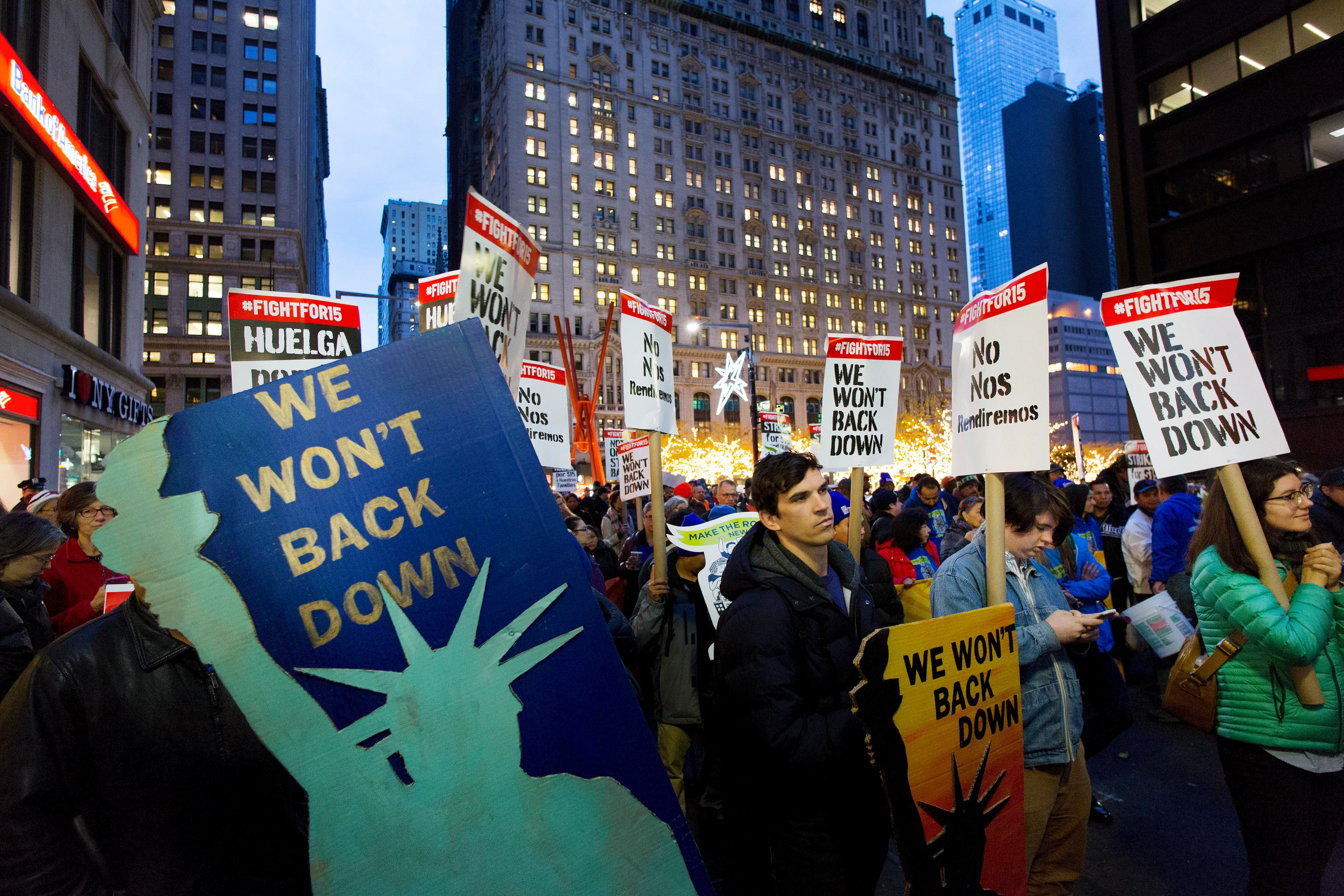 15 Photos From The Fight For 15 Minimum Wage Strikes Happening Across