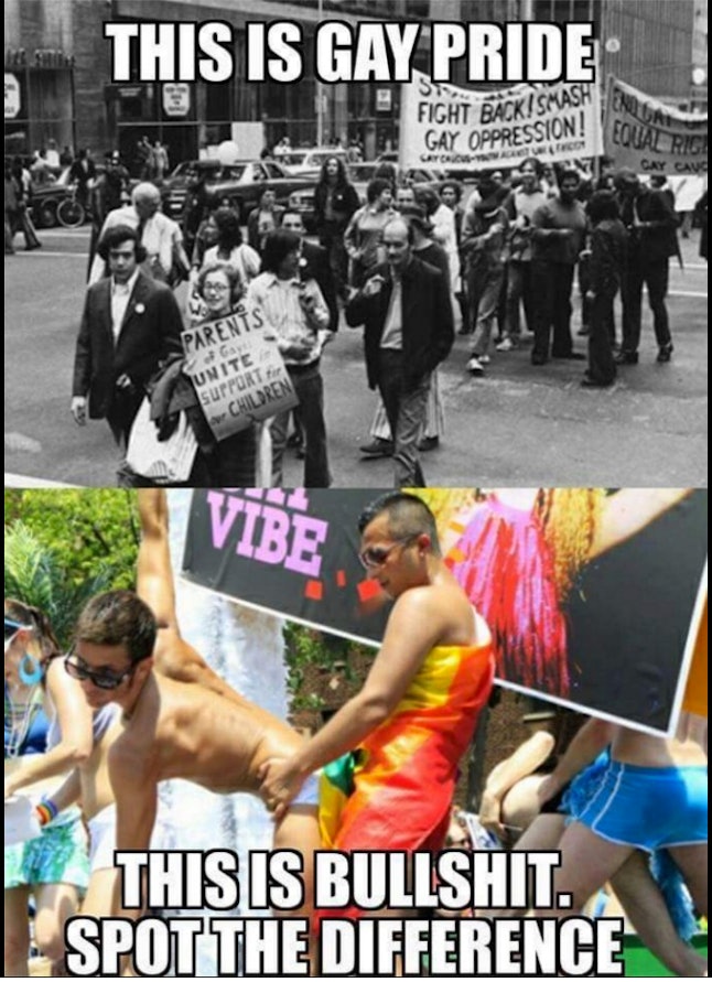 This Slut Shaming Lgbtq Pride Meme Is Making The Internet Very Angry