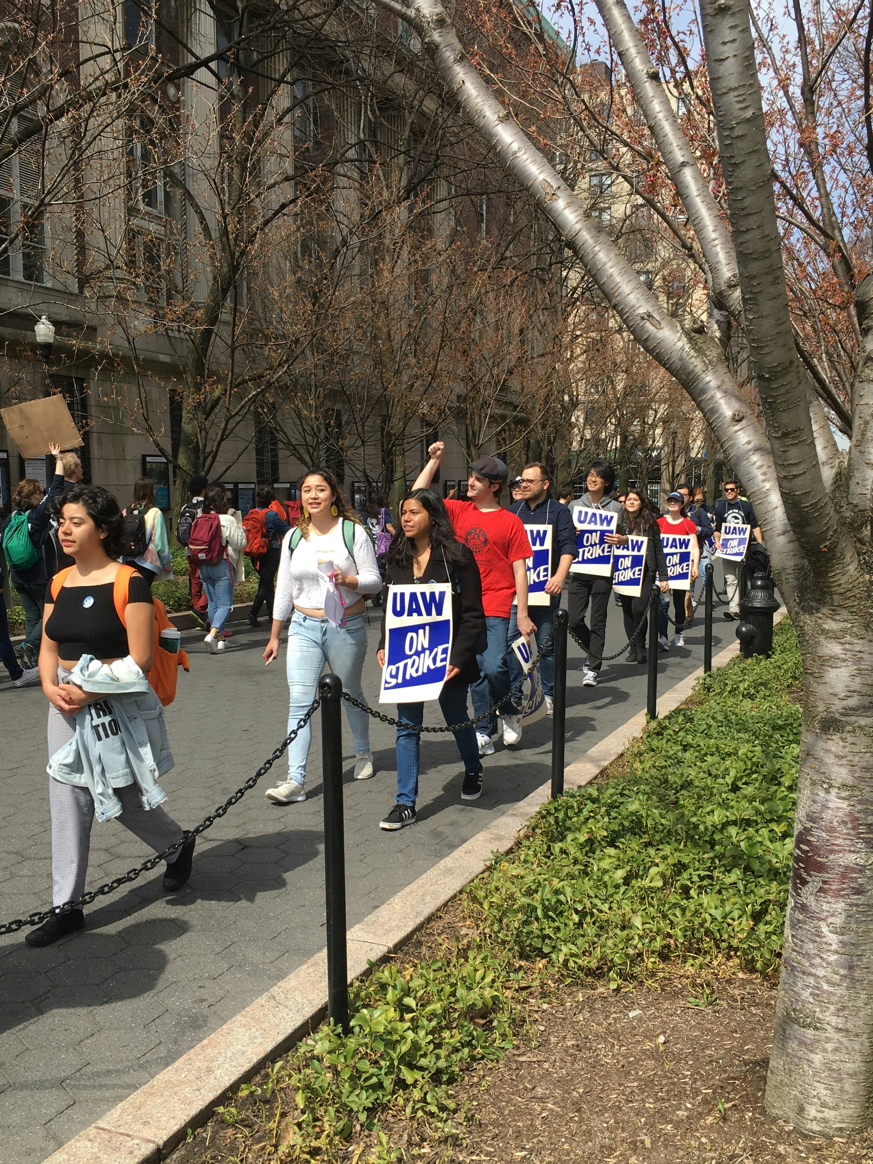 Columbia University Grad Students Go On Strike After University Refuses ...