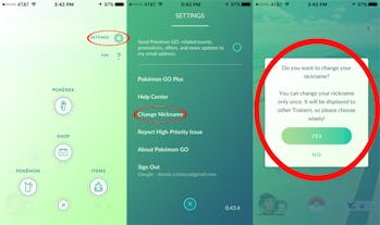 'Pokémon Go' tips and cheats: How to change teams and change your name