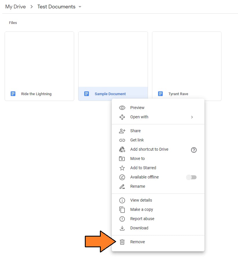 how to remove myself from shared google drive