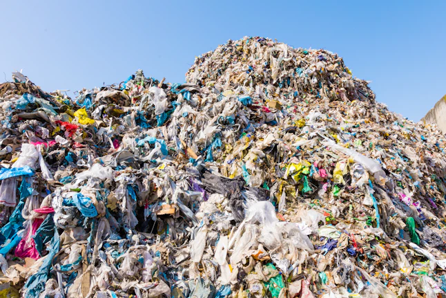 waste plastic bottles and other types of plastic waste